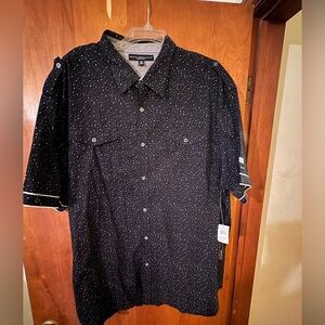Truth substance common sense men's 3X size black short sleeve shirt NWT